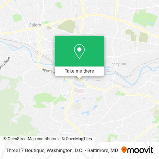Three17 Boutique map