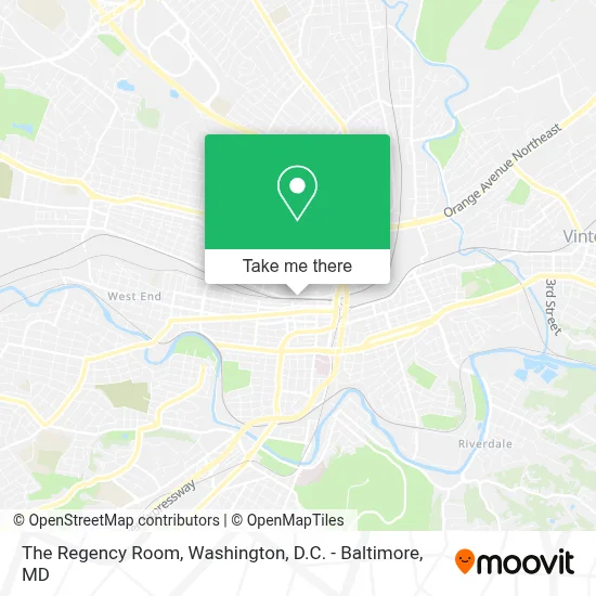 The Regency Room map