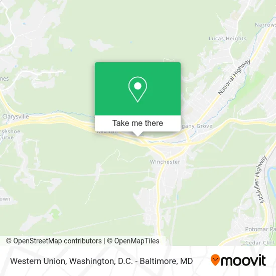 Western Union map