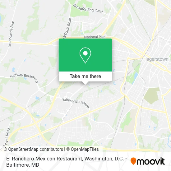 El Ranchero Mexican Restaurant map