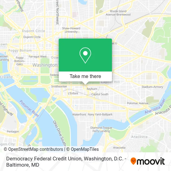 Democracy Federal Credit Union map