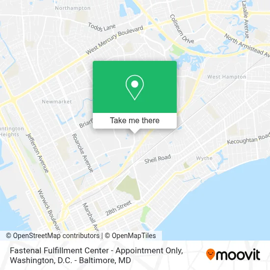 Fastenal Fulfillment Center - Appointment Only map