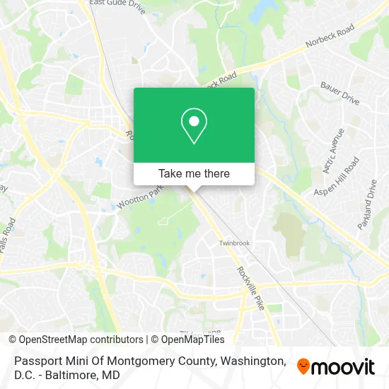 Passport Mini Of Montgomery County map