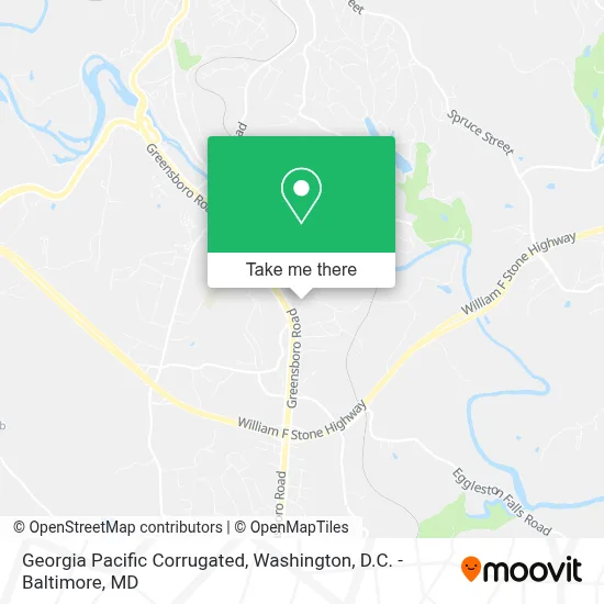 Georgia Pacific Corrugated map