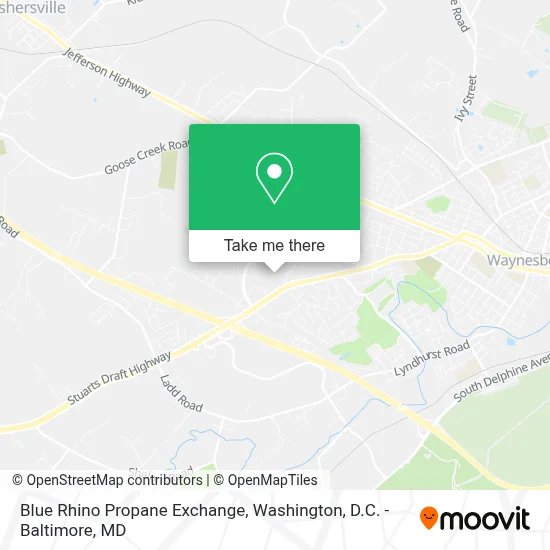 Blue Rhino Propane Exchange map