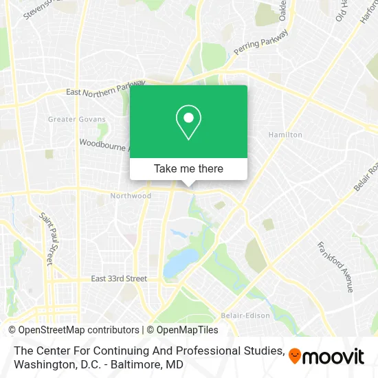 The Center For Continuing And Professional Studies map