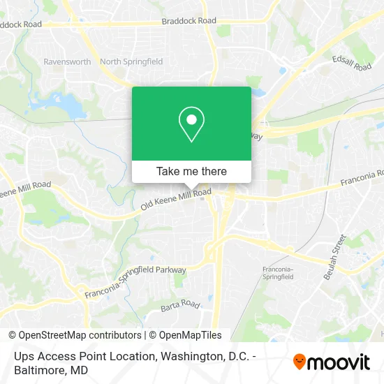 Ups Access Point Location map