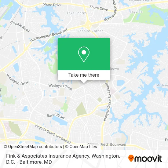 Fink & Associates Insurance Agency map