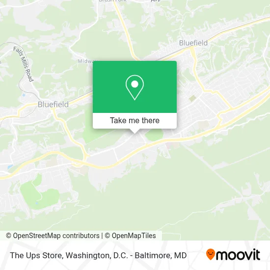 The Ups Store map