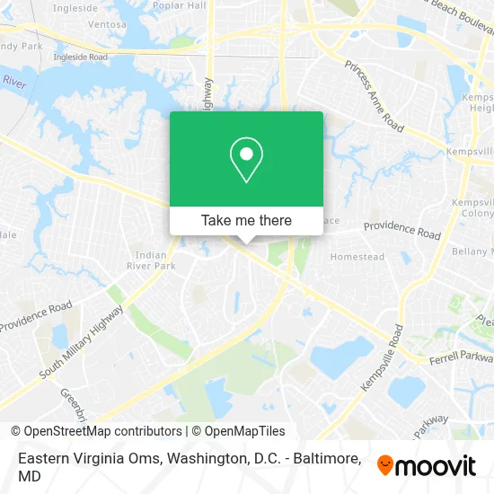 Eastern Virginia Oms map