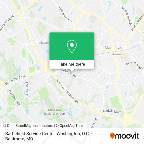 Battlefield Service Center map