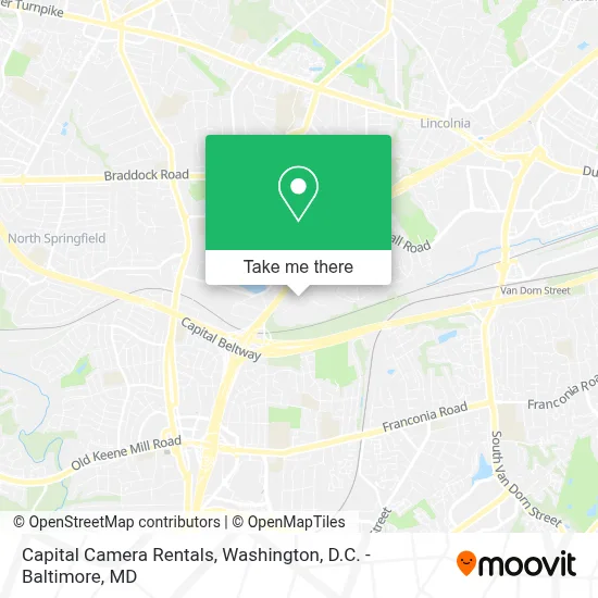 Capital Camera Rentals map