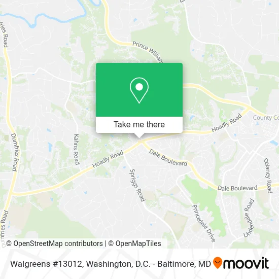 Walgreens #13012 map