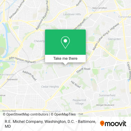 R.E. Michel Company map