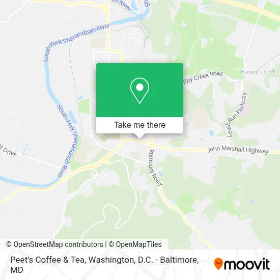 Peet's Coffee & Tea map