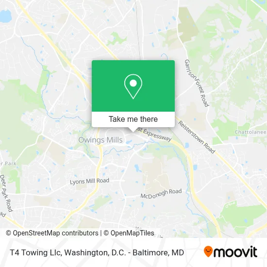 T4 Towing Llc map