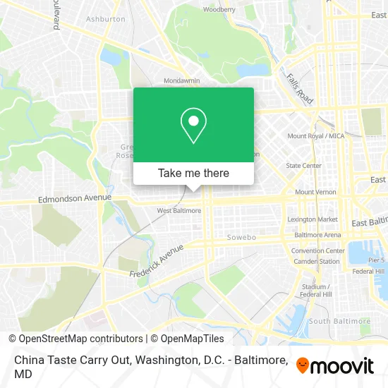 China Taste Carry Out map