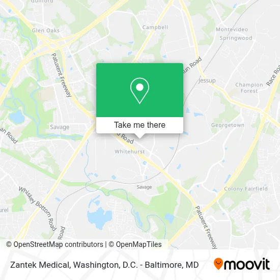 Zantek Medical map