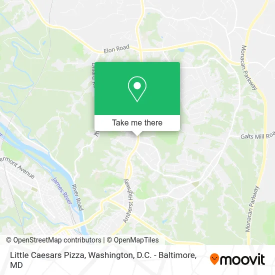 Little Caesars Pizza map