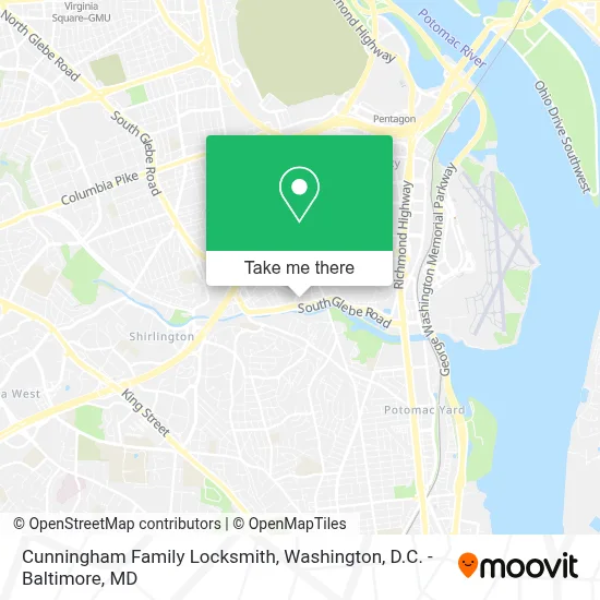 Cunningham Family Locksmith map