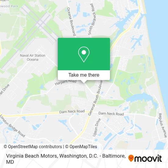 Virginia Beach Motors map