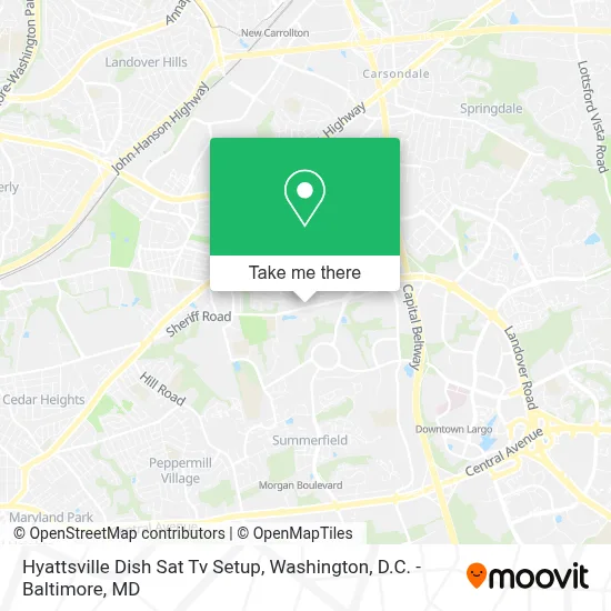 Hyattsville Dish Sat Tv Setup map