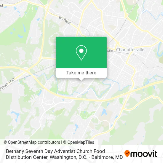 Bethany Seventh Day Adventist Church Food Distribution Center map