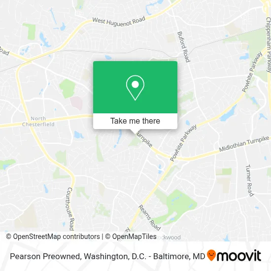 Pearson Preowned map