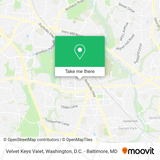 Velvet Keys Valet map