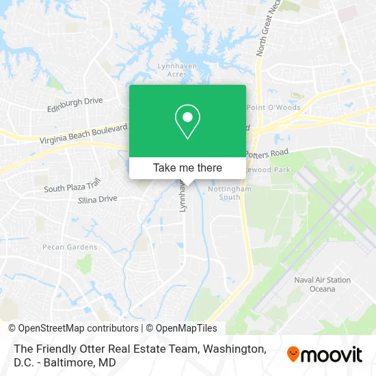 The Friendly Otter Real Estate Team map