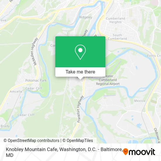 Knobley Mountain Cafe map