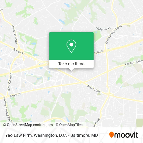 Yao Law Firm map