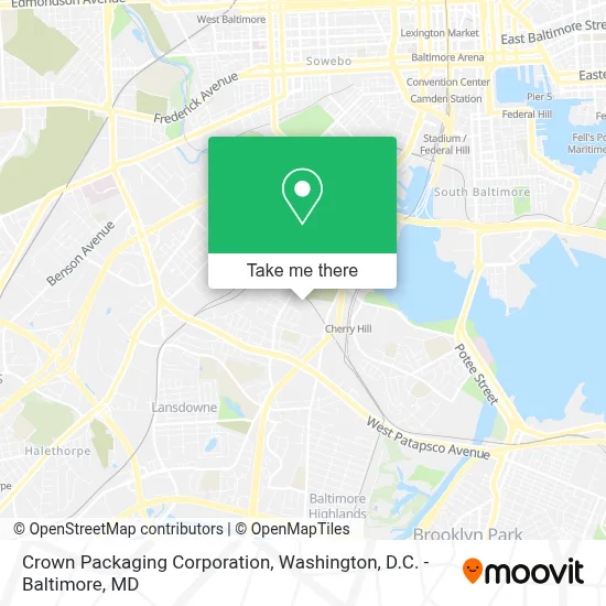 Crown Packaging Corporation map