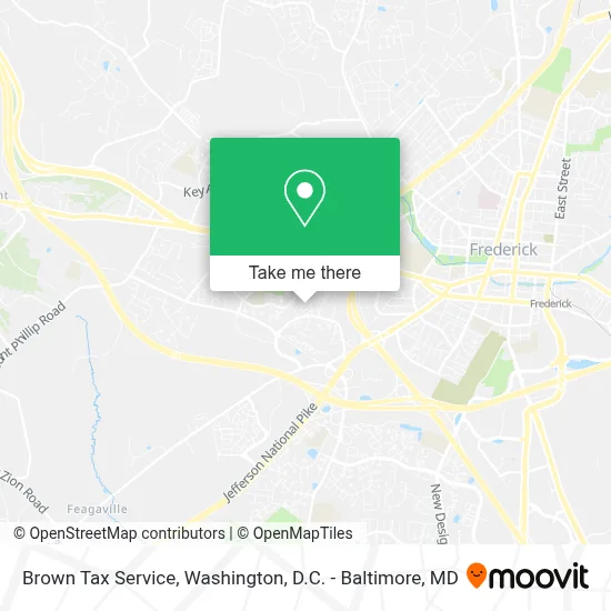 Brown Tax Service map