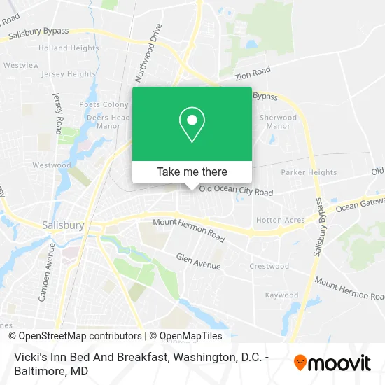 Vicki's Inn Bed And Breakfast map