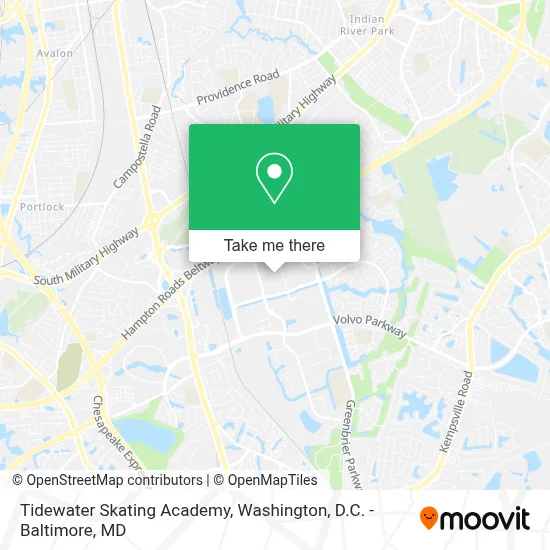 Tidewater Skating Academy map