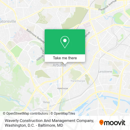 Waverly Construction And Management Company map