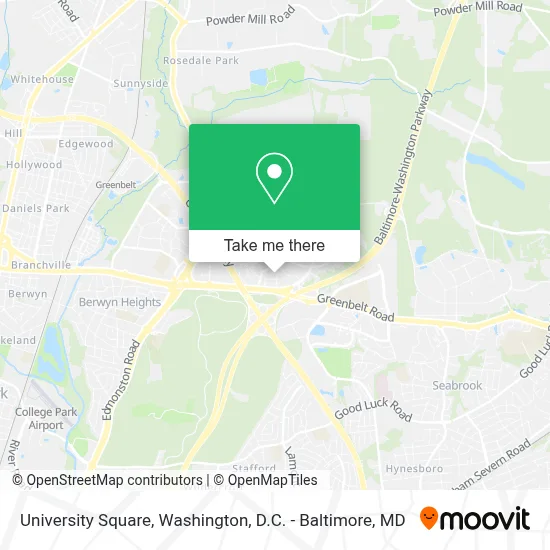University Square map