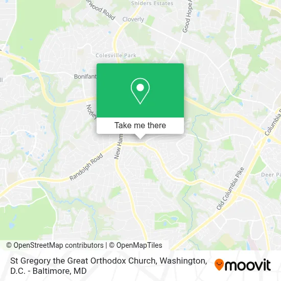 St Gregory the Great Orthodox Church map