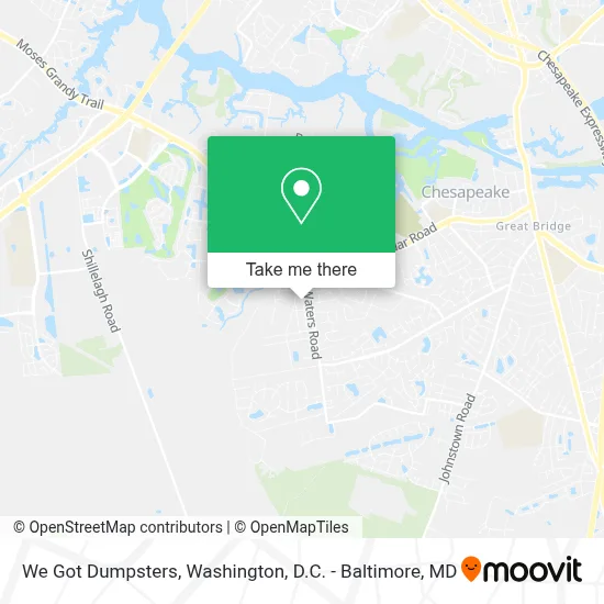 We Got Dumpsters map