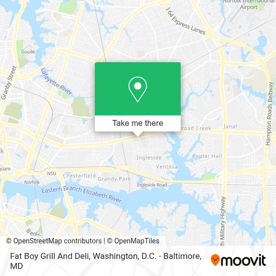 Fat Boy Grill And Deli map