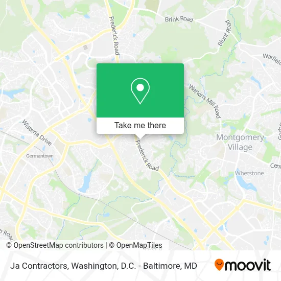 Ja Contractors map