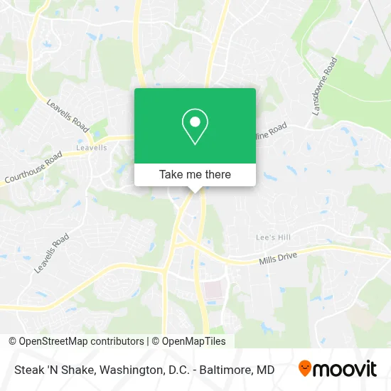 Steak 'N Shake map