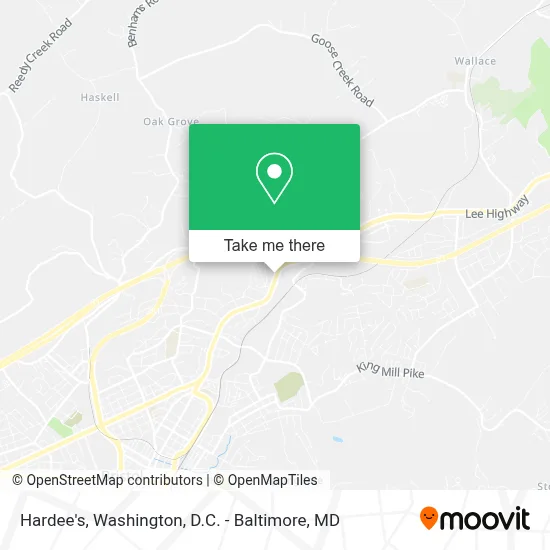 Hardee's map