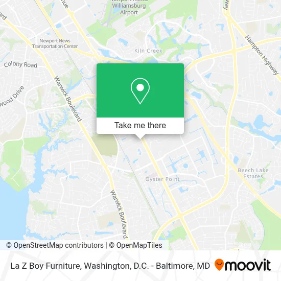 La Z Boy Furniture map