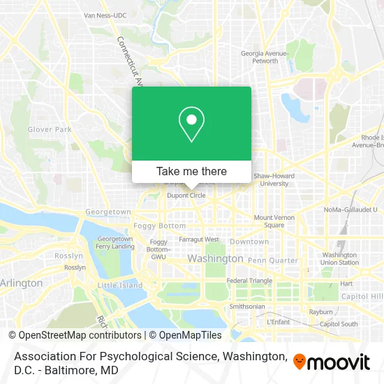 Association For Psychological Science map