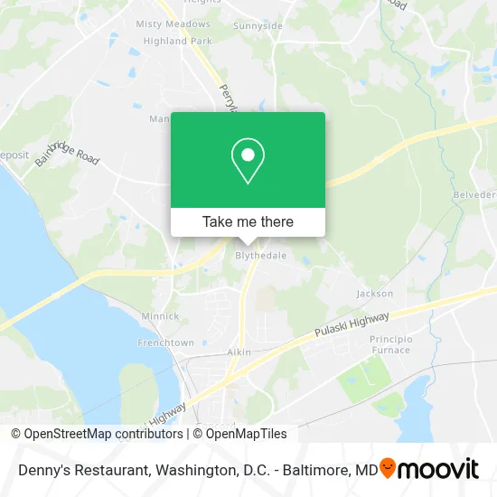 Denny's Restaurant map