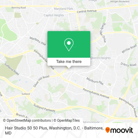 Hair Studio 50 50 Plus map