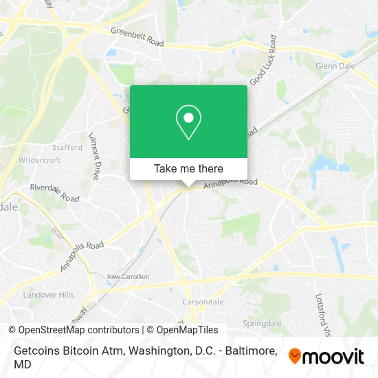 Getcoins Bitcoin Atm map