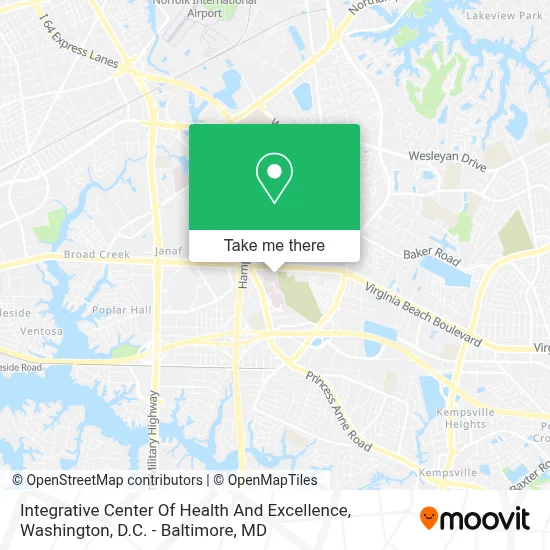 Integrative Center Of Health And Excellence map